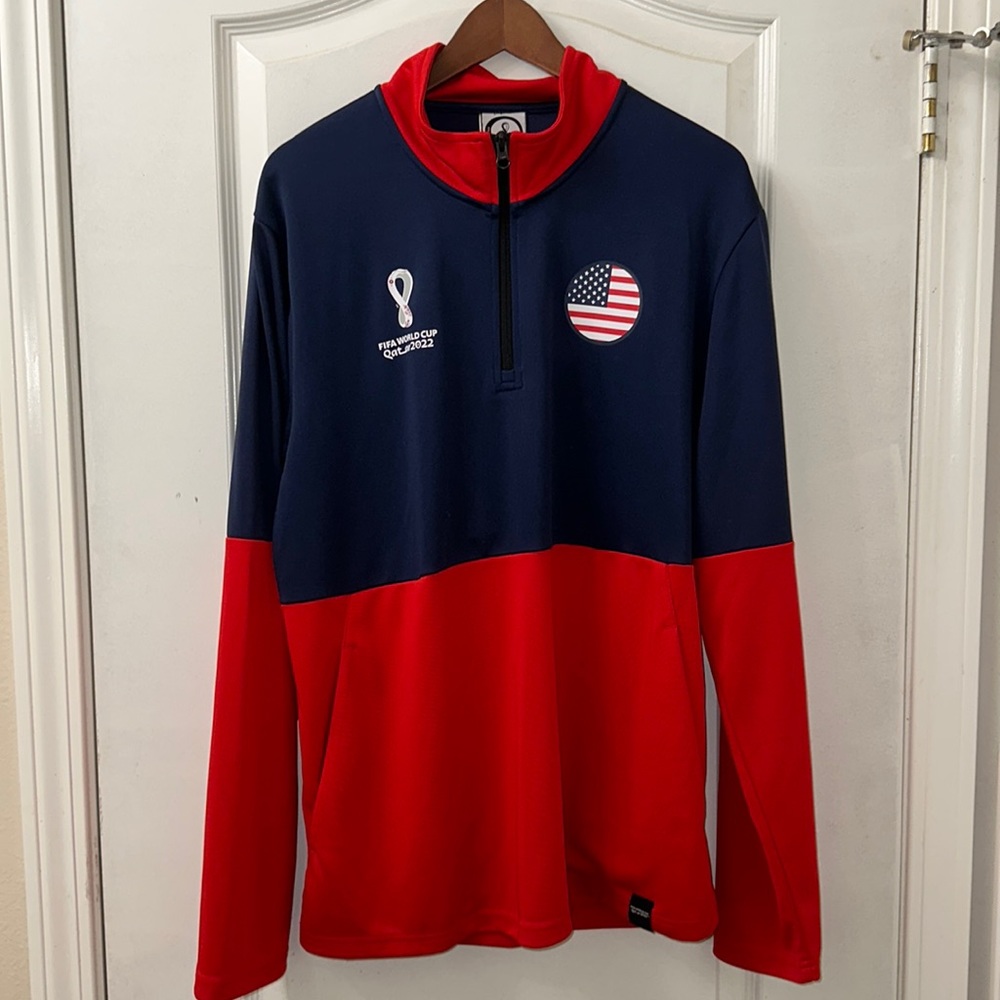 WORLD CUP 2022 Men's Outerstuff USA Country 1/4-Zip